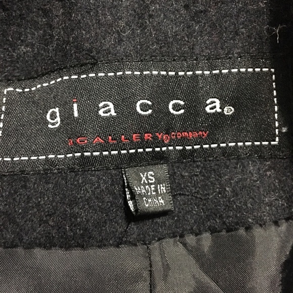 Giacca Charcoal Gray Wool Pea Coat - Picture 4 of 5